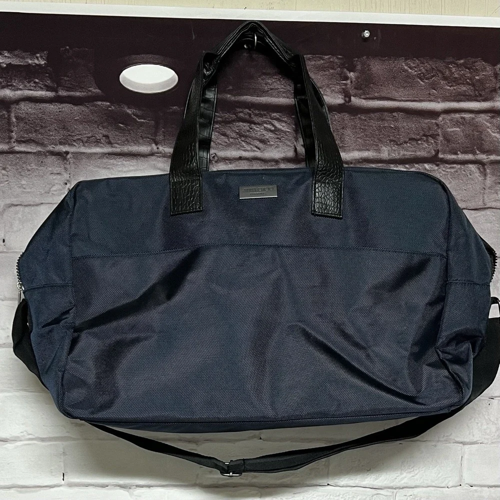 Jimmy Choo Parfums Duffle Tote Bag Navy Nylon‎ Travel Weekend Overnight